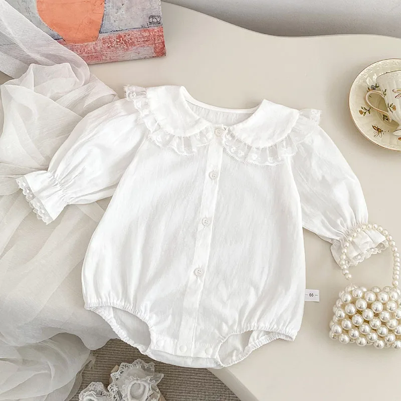 2025 New Spring 0-24M Children Clothes Infant Baby Girl Bodysuits Long Sleeved Cotton Solid Color Newborn Baby Girl Jumpsuit
2025 New Spring 0-24M Children Clothes Infant Baby Girl Bodysuits Long Sleeved Cotton Solid Color Newborn Baby Girl Jumpsuit