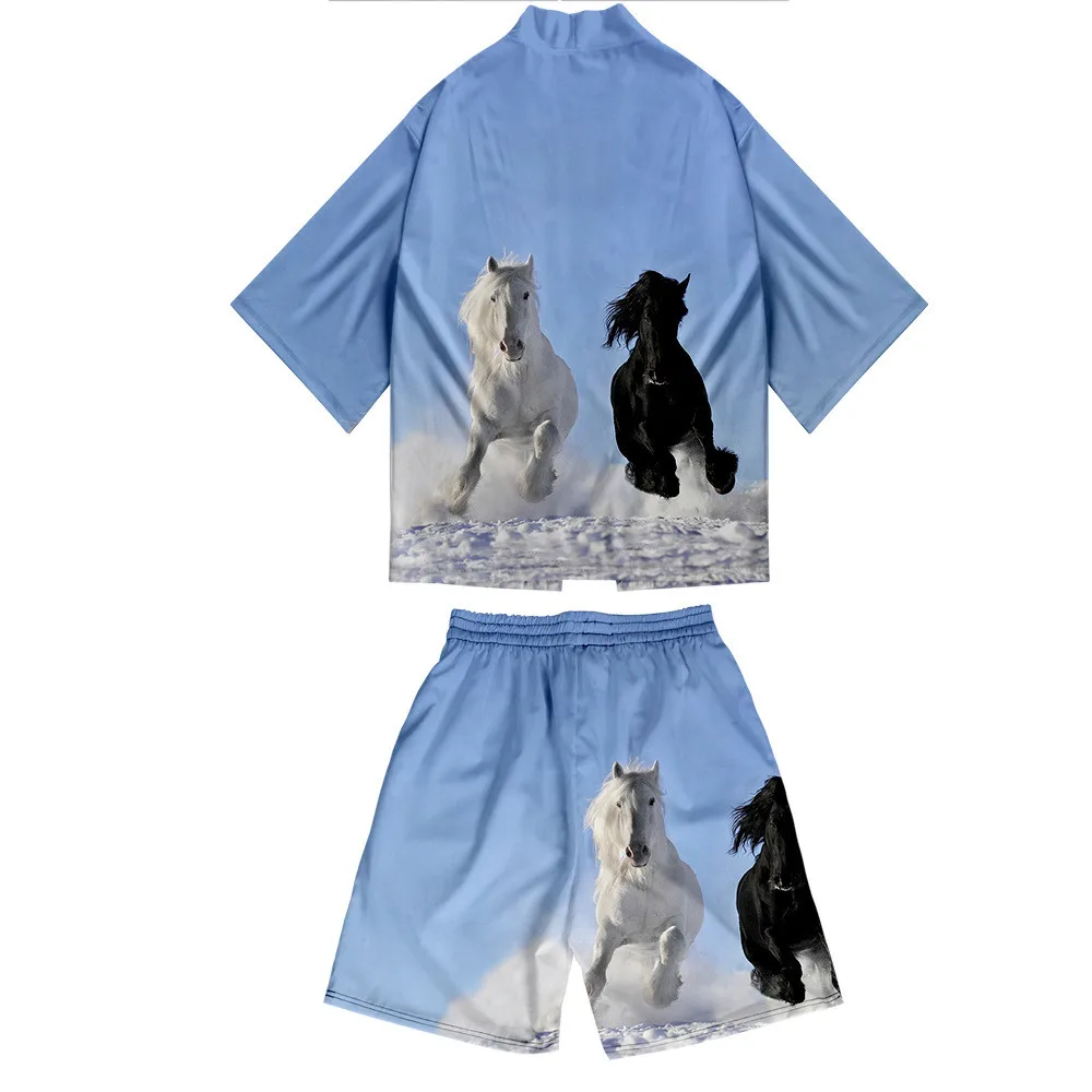 Novelty Dinosaur Horse Two-piece Suit Japanese Cardigan Men Cosplay Costume Yukata Kimono Shorts Sets Asian Traditional
Novelty Dinosaur Horse Two-piece Suit Japanese Cardigan Men Cosplay Costume Yukata Kimono Shorts Sets Asian Traditional