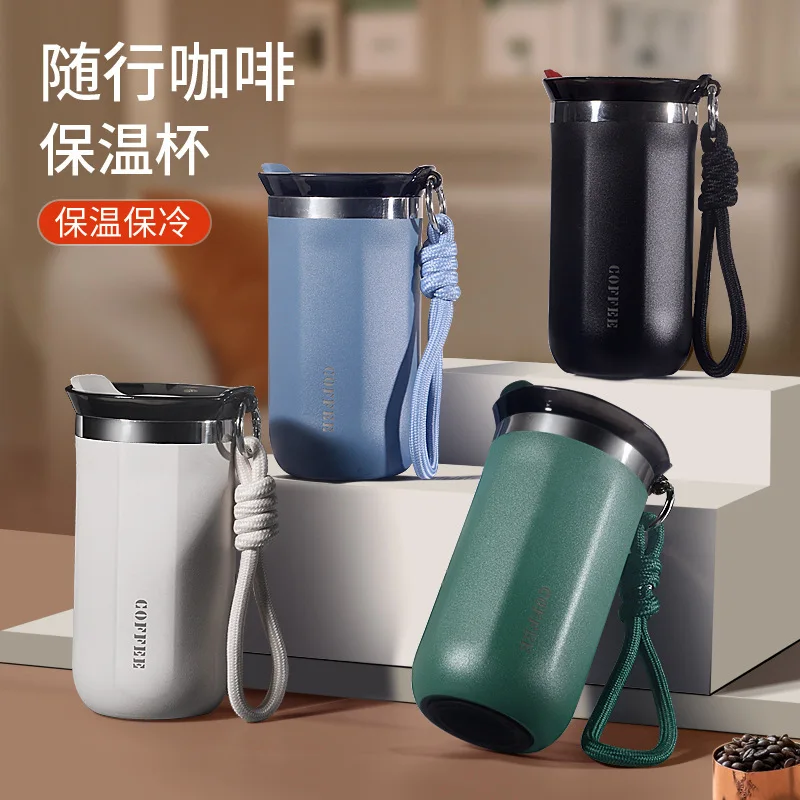 New Outdoor Portable Thermos Cup High Value Men's and Women's 304 Stainless Steel Accompanying Water Cup Portable Coffee Cup
New Outdoor Portable Thermos Cup High Value Men's and Women's 304 Stainless Steel Accompanying Water Cup Portable Coffee Cup