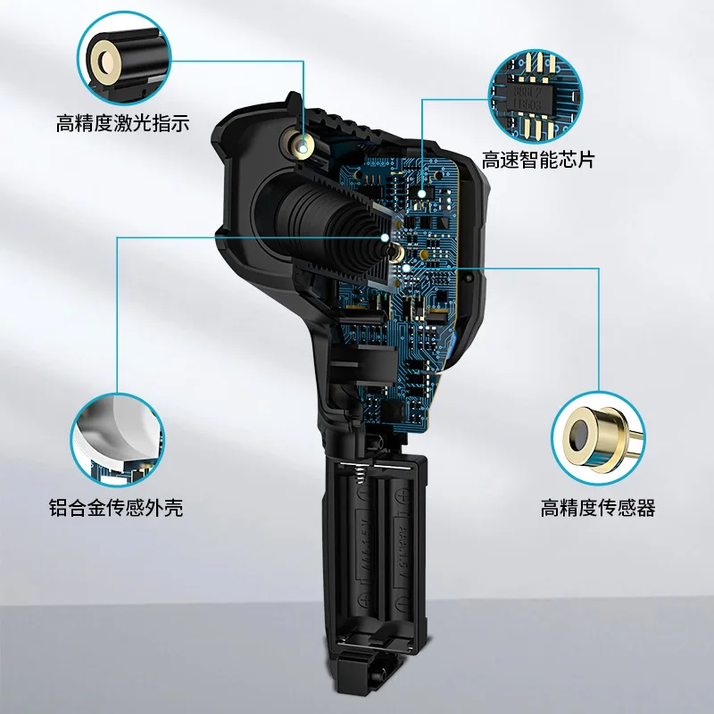 IR02C Черный инфракрасный термометр Инструмент для кондиционирования воздуха Промышленный термометр для температуры и влажности
IR02C Черный инфракрасный термометр Инструмент для кондиционирования воздуха Промышленный термометр для температуры и влажности