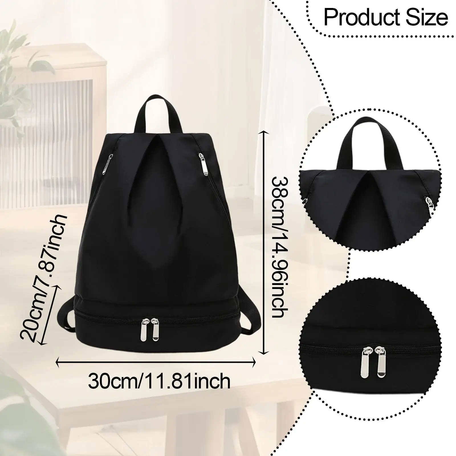 Portable Fitness Backpack Lightweight Water Resistant Sports Bag with Dry Wet Separation for Yoga Swimming
Portable Fitness Backpack Lightweight Water Resistant Sports Bag with Dry Wet Separation for Yoga Swimming
