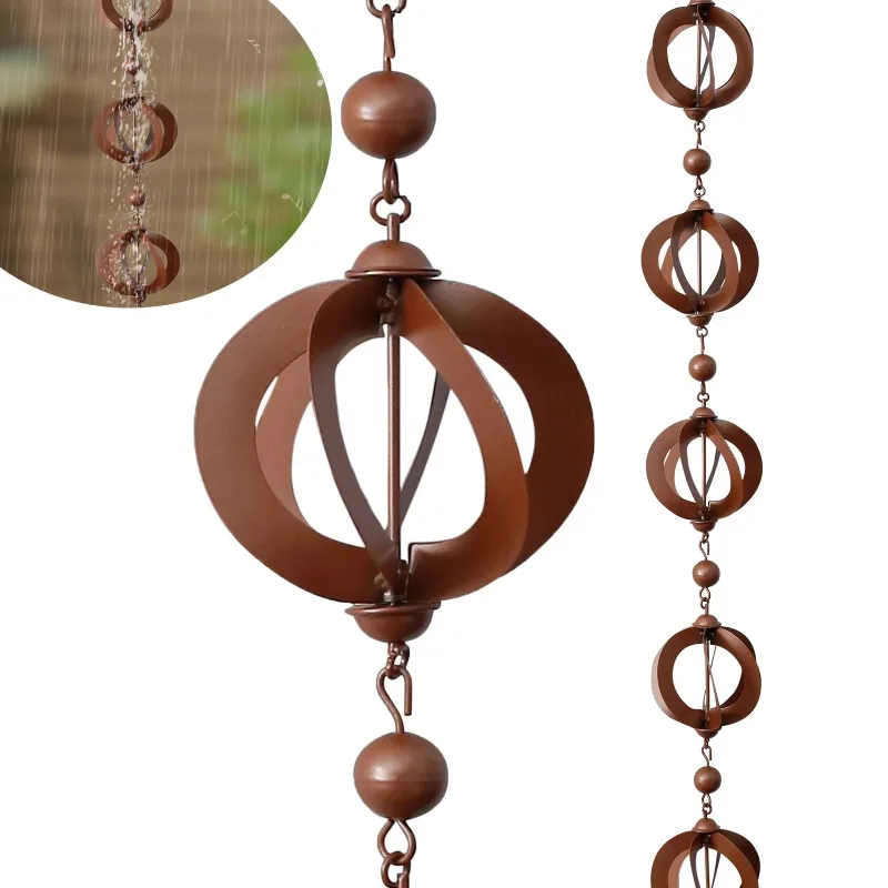 Metal Rain Chain 3.6 FT Rain Chains Decorative Hanging Rain Catcher For Home Outdoor Garden Gutter Roof Drainage Downspout Tool
Metal Rain Chain 3.6 FT Rain Chains Decorative Hanging Rain Catcher For Home Outdoor Garden Gutter Roof Drainage Downspout Tool