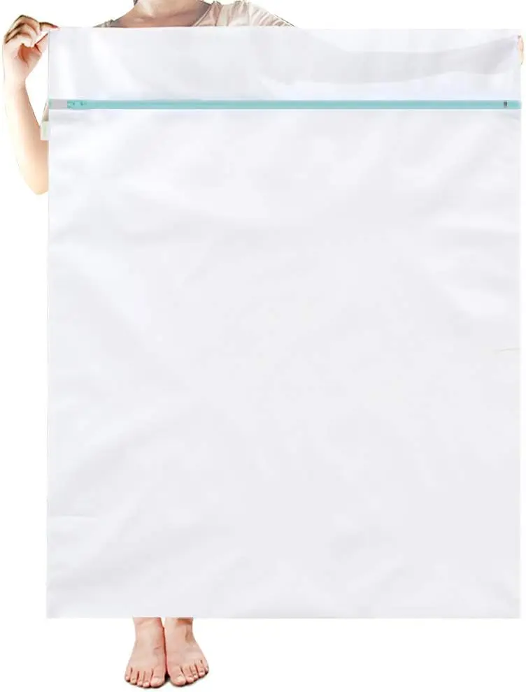 Large Mesh Washing Bag 43x35 in XL Laundry Bag for Delicates, Travel, College, Bedding, Blankets - Blue
Large Mesh Washing Bag 43x35 in XL Laundry Bag for Delicates, Travel, College, Bedding, Blankets - Blue