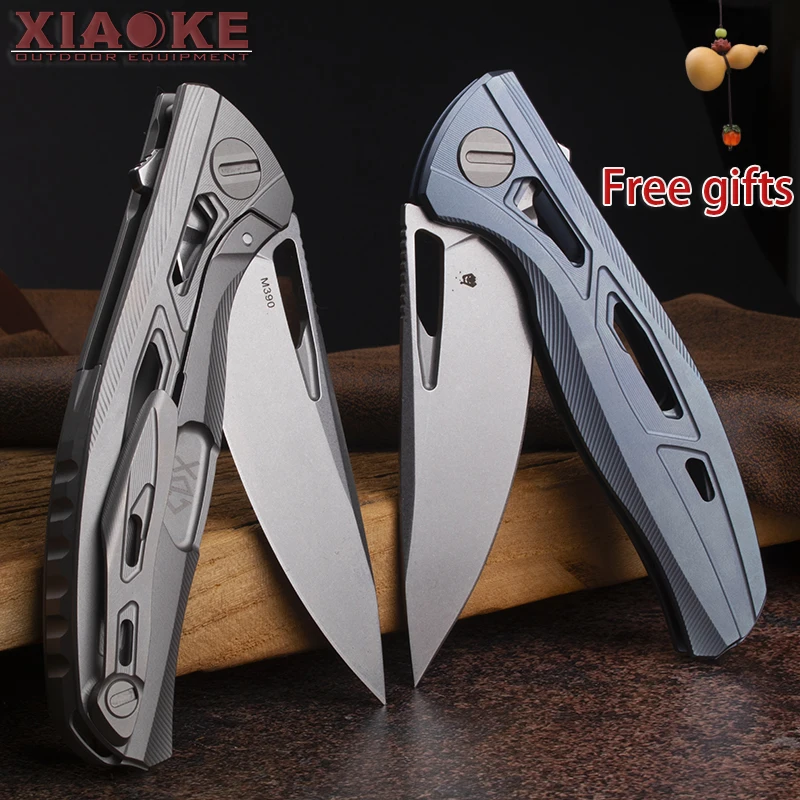 Professional M390 + TC4 Titanium Folding Pocket Knife, Skeletonized Lightweight Design, Sharp EDC Camping/Hiking/Tactical Knife
Professional M390 + TC4 Titanium Folding Pocket Knife, Skeletonized Lightweight Design, Sharp EDC Camping/Hiking/Tactical Knife