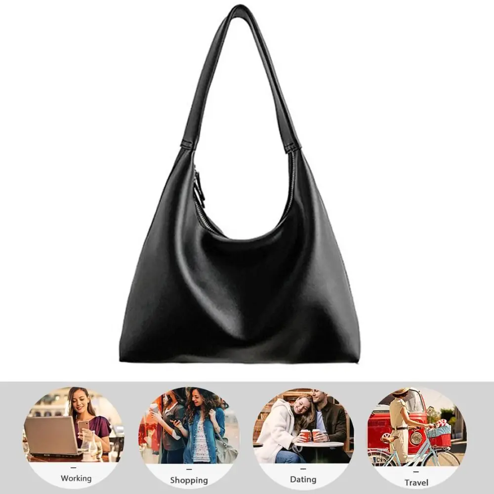 New Double Zipper Leather Hobo Bag Minimalist Small Size Slouchy Tote Handbag Slouchy Design Vegan Leather Bag Daily Use
New Double Zipper Leather Hobo Bag Minimalist Small Size Slouchy Tote Handbag Slouchy Design Vegan Leather Bag Daily Use