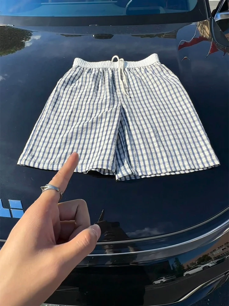 Синие с белым клетчатые мужские летние тонкие брюки из ледяного шелка с эффектом драпировки, быстросохнущие, повседневные, длиной до колена, для пар
Синие с белым клетчатые мужские летние тонкие брюки из ледяного шелка с эффектом драпировки, быстросохнущие, повседневные, длиной до колена, для пар