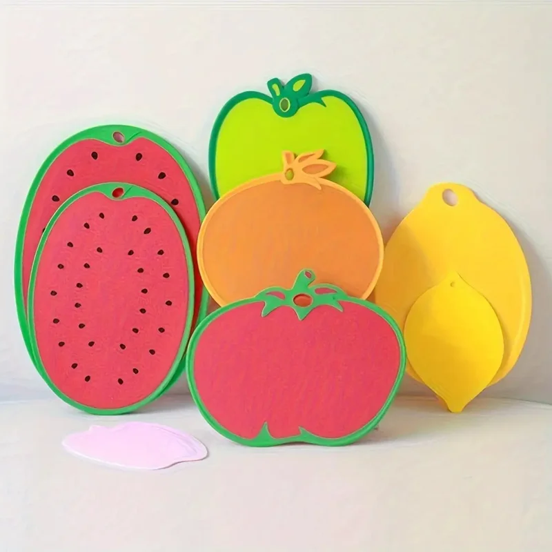 Fruit Shaped Anti-Slip Plastic Cutting Board, Cute Design Kitchen Mat for Fruits Vegetables, Dishwasher Safe Lightweight
Fruit Shaped Anti-Slip Plastic Cutting Board, Cute Design Kitchen Mat for Fruits Vegetables, Dishwasher Safe Lightweight