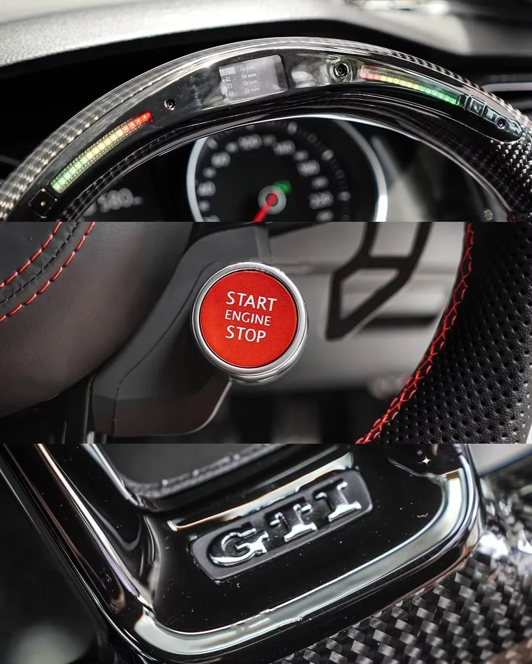 LED Display Steering Wheel for VW Golf GTI R MK7 MK7.5 2015--2020 -- Forged Carbon Fiber D-Shape Design!!
LED Display Steering Wheel for VW Golf GTI R MK7 MK7.5 2015--2020 -- Forged Carbon Fiber D-Shape Design!!