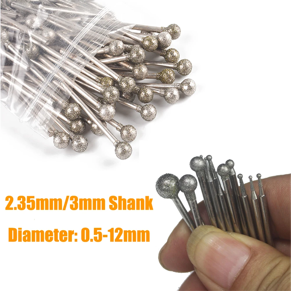 5/10 шт. сферическая алмазная шлифовальная точка, шарик 2,35 мм/3 мм, хвостовик 100, зернистость F, игла с сферической головкой, наждачная шлифовальная игла для Dremel
5/10 шт. сферическая алмазная шлифовальная точка, шарик 2,35 мм/3 мм, хвостовик 100, зернистость F, игла с сферической головкой, наждачная шлифовальная игла для Dremel