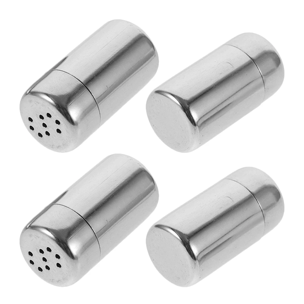 4pcs Pepper Shaker Stainless Steel Seasoning Container Portable Salt Bottle Kitchen Camping Picnic Metal Sugar Condiment
4pcs Pepper Shaker Stainless Steel Seasoning Container Portable Salt Bottle Kitchen Camping Picnic Metal Sugar Condiment