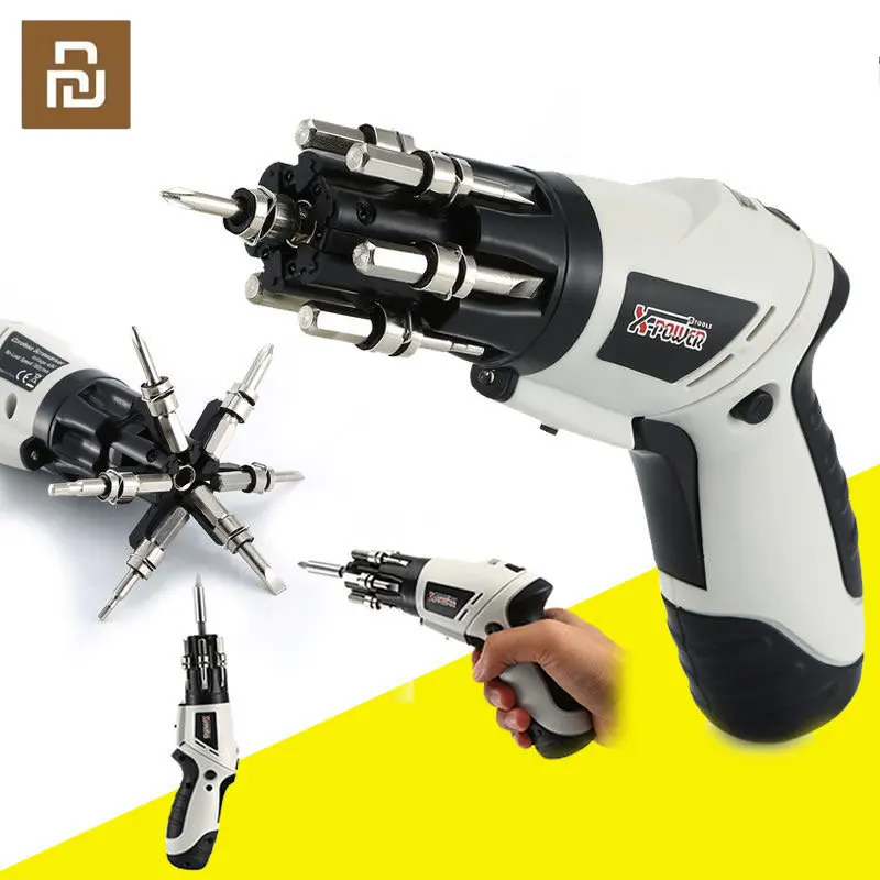 Youpin Multifunctional Rechargeable Wireless Screwdriver Set Handle Lithium Battery Electric Screwdriver With LED Kit Power Tool
Youpin Multifunctional Rechargeable Wireless Screwdriver Set Handle Lithium Battery Electric Screwdriver With LED Kit Power Tool