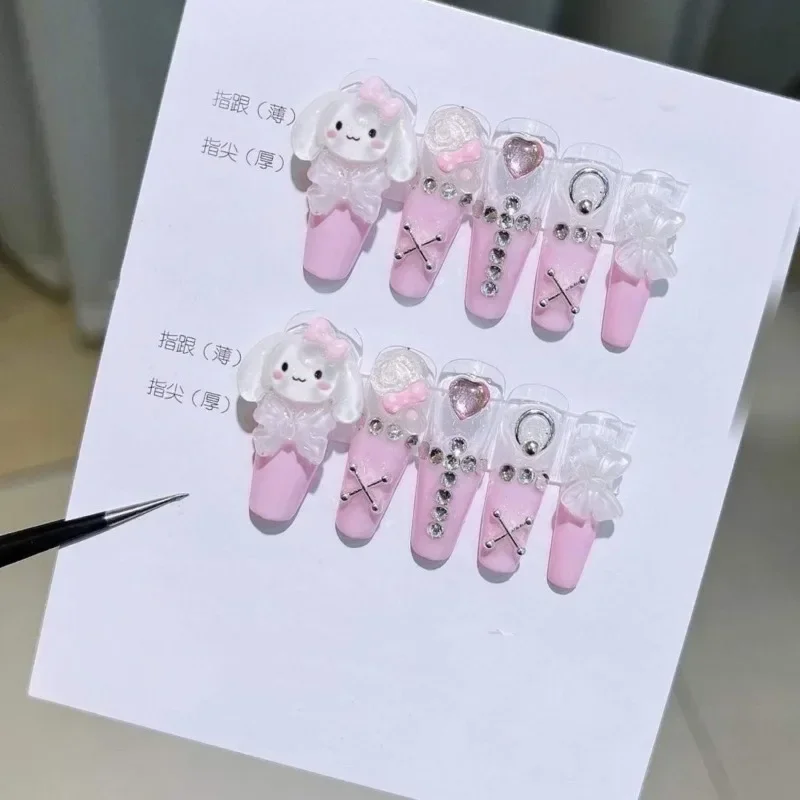 10pcs Kawaii Y2k Anime Cinnamoroll Sanrio Fake Nail Patch Cute Cartoon Students Fingers Decoration Sweet Gifts for Girls
10pcs Kawaii Y2k Anime Cinnamoroll Sanrio Fake Nail Patch Cute Cartoon Students Fingers Decoration Sweet Gifts for Girls
