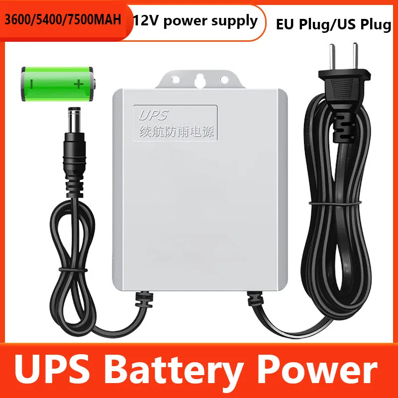 Waterproof UPS 5400mAh Battery Power Adapter Supply DC 12V Output for CCTV Camera Security UPS Monitoring Power Outage
Waterproof UPS 5400mAh Battery Power Adapter Supply DC 12V Output for CCTV Camera Security UPS Monitoring Power Outage