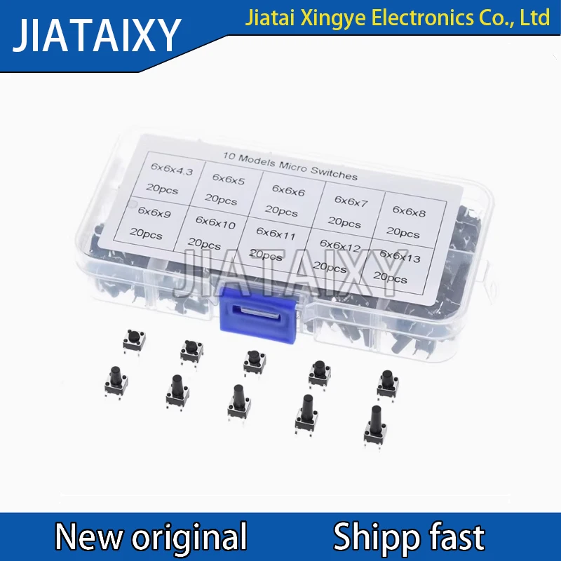 10 types of 100 micro button switches, 6 * 6 vertical panel switch buttons, maintenance switch buttons
10 types of 100 micro button switches, 6 * 6 vertical panel switch buttons, maintenance switch buttons