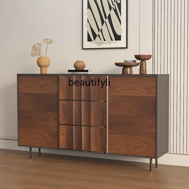 VAmerican walnut color creative dining side cabinet solid wood storage wine cabinet Italian living room decorative cabinet
VAmerican walnut color creative dining side cabinet solid wood storage wine cabinet Italian living room decorative cabinet