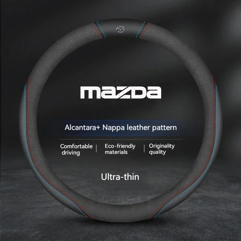 For Mazda2 3 6 SKYACTIV Axela Atenza CX30 CX5 CX8 CX9 MX5 RX8 RX7 BT50 Suede Leathe Car Steering Wheel Cover Auto Accessories
For Mazda2 3 6 SKYACTIV Axela Atenza CX30 CX5 CX8 CX9 MX5 RX8 RX7 BT50 Suede Leathe Car Steering Wheel Cover Auto Accessories