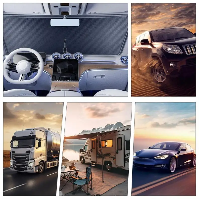 Car Windshield Sun Shade Windshield Sun Shades For Trucks Folding Automotive Interior Accessories UPF80 Protector For Daily
Car Windshield Sun Shade Windshield Sun Shades For Trucks Folding Automotive Interior Accessories UPF80 Protector For Daily