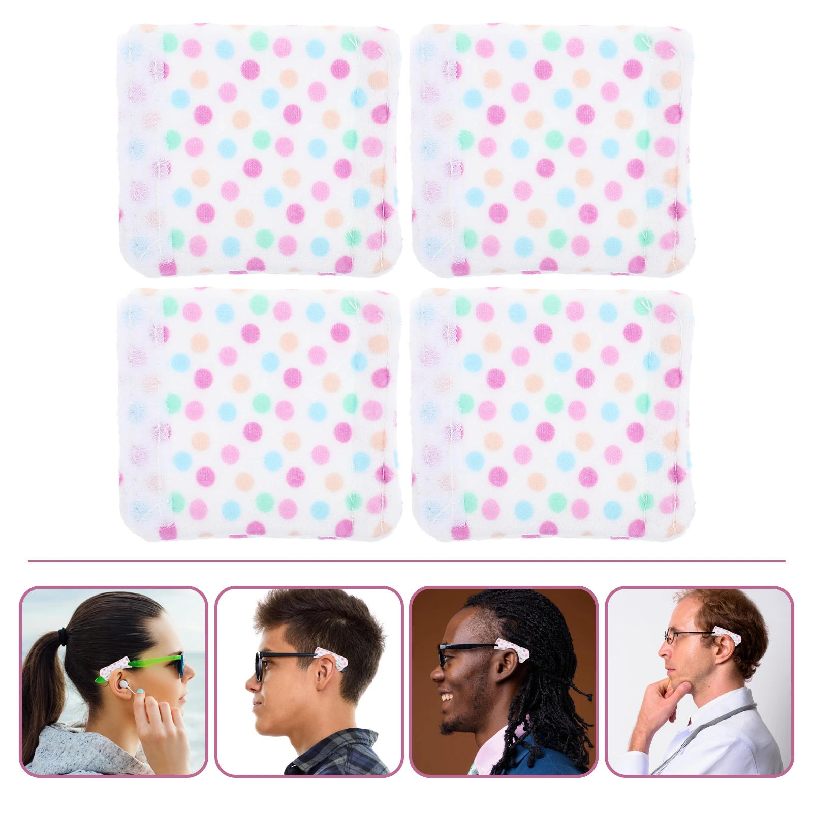 4 Pcs Sunglasses Ear Pads Soft Eyeglasses for Ears Cushion Sleeves Protector Polyester Wraps
4 Pcs Sunglasses Ear Pads Soft Eyeglasses for Ears Cushion Sleeves Protector Polyester Wraps