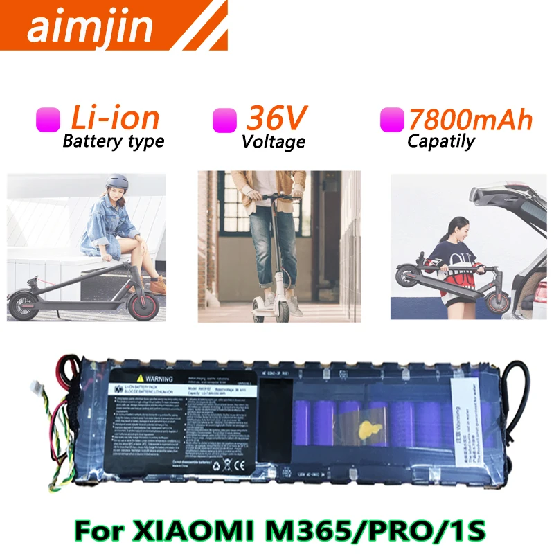 36V 7800mAH 18650 Li-ion Battery Pack For Special Cell of Xiaomi M365/Pro/1S Scooter
36V 7800mAH 18650 Li-ion Battery Pack For Special Cell of Xiaomi M365/Pro/1S Scooter