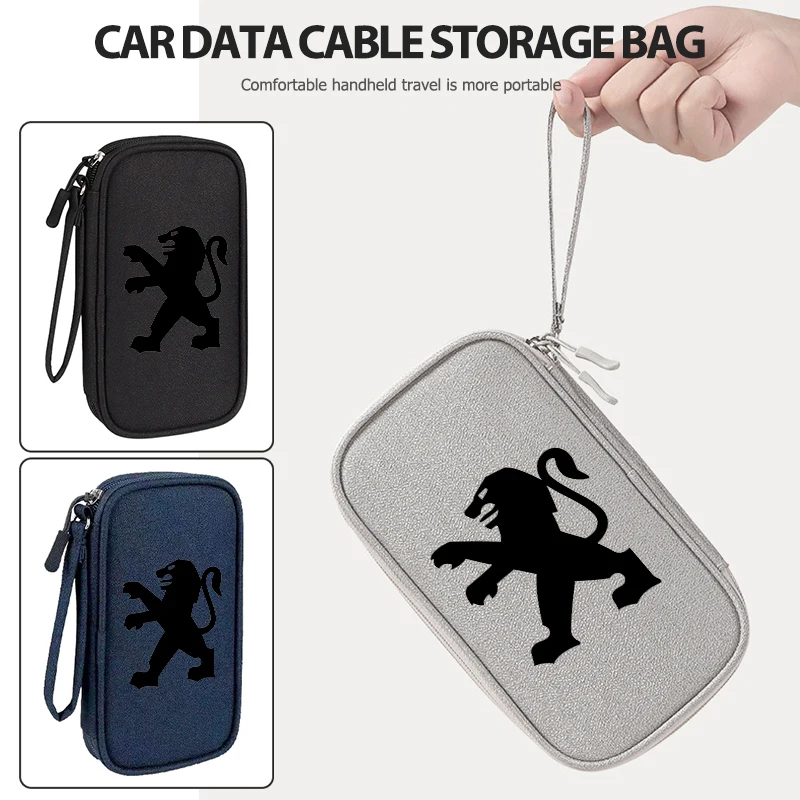 Universal Car Travel Portable Data Cable Storage Bag Accessories For Peugeot 206 307 308 3008 207 208 407 408 508 2008 5008 301
Universal Car Travel Portable Data Cable Storage Bag Accessories For Peugeot 206 307 308 3008 207 208 407 408 508 2008 5008 301