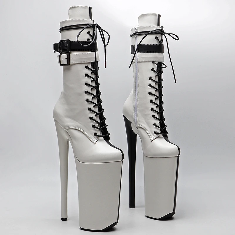 Leecabe 26CM/10inches Matte PU Black With Whige Color Sexy Exotic High Heel Platform Party Shoes Pole Dance Boot
Leecabe 26CM/10inches Matte PU Black With Whige Color Sexy Exotic High Heel Platform Party Shoes Pole Dance Boot