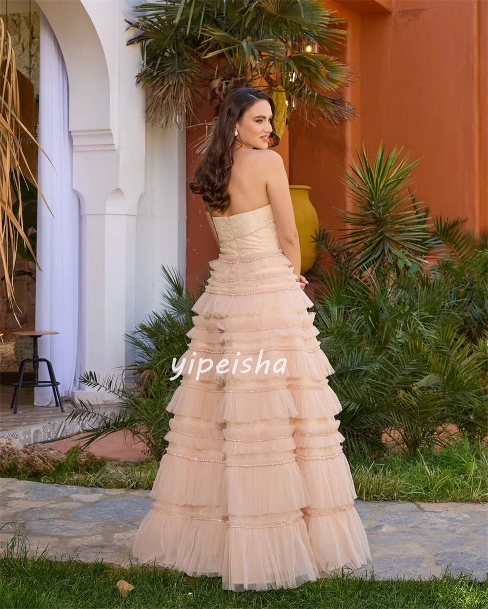 Customized Fashion Formal Tulle Beading Tiered A-line Strapless Long Dresses Bespoke Occasion Dresses Sizes Available Matching
Customized Fashion Formal Tulle Beading Tiered A-line Strapless Long Dresses Bespoke Occasion Dresses Sizes Available Matching