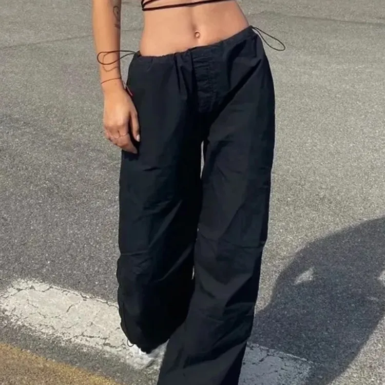 Elastic Low Waist Drawstring Pants Loose Y2K Clothing Oversized Sweatpants Outfits Casual Baggy Women Joggers Cargo Trousers
Elastic Low Waist Drawstring Pants Loose Y2K Clothing Oversized Sweatpants Outfits Casual Baggy Women Joggers Cargo Trousers