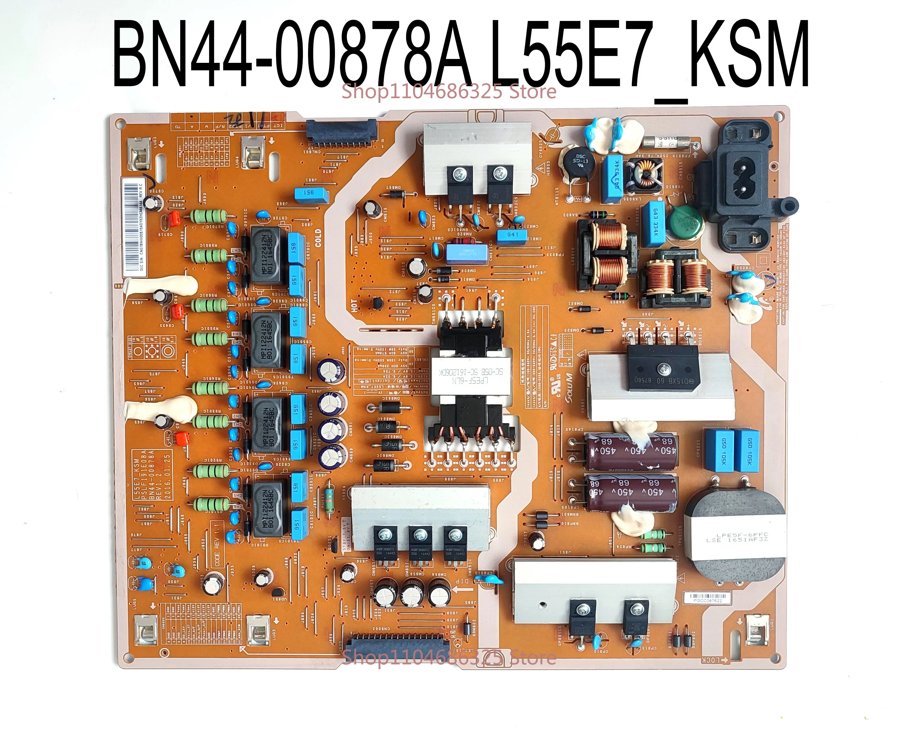 Плата питания BN44-00878A L55E7_KSM PSLF191E08A предназначена для телевизора UA49KS8500K UA49KS7500K UA49KS7300J UA49KS7000K UA49KS7000G UA49KS8500R
Плата питания BN44-00878A L55E7_KSM PSLF191E08A предназначена для телевизора UA49KS8500K UA49KS7500K UA49KS7300J UA49KS7000K UA49KS7000G UA49KS8500R