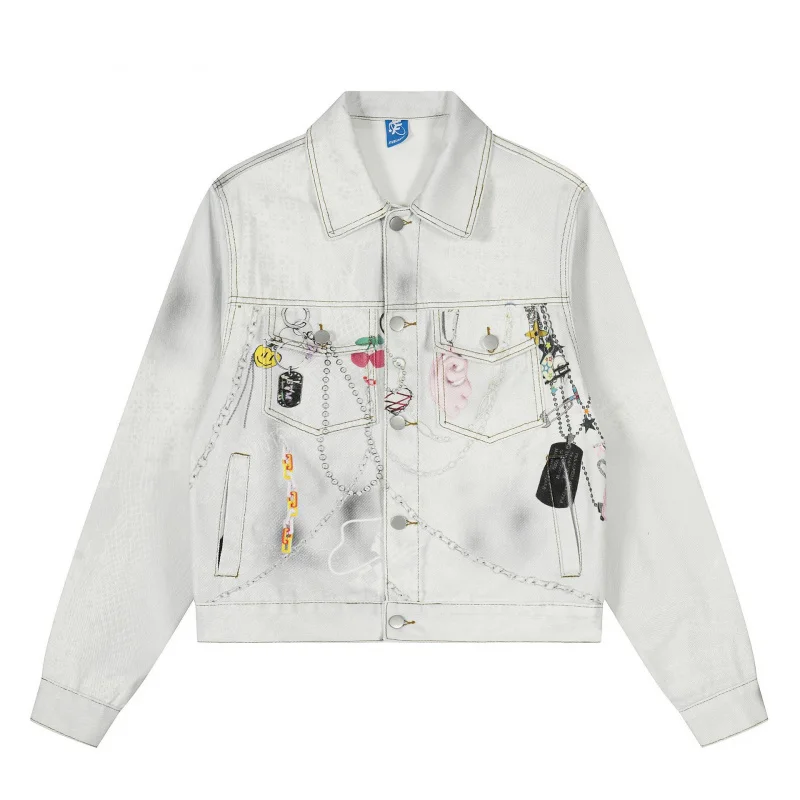 HELLOMARCEL, размер ЕС, США, высокое качество, уличная уличная одежда, роскошная винтажная джинсовая куртка с потертостями, унисекс, рабочая одежда, пальто
HELLOMARCEL, размер ЕС, США, высокое качество, уличная уличная одежда, роскошная винтажная джинсовая куртка с потертостями, унисекс, рабочая одежда, пальто