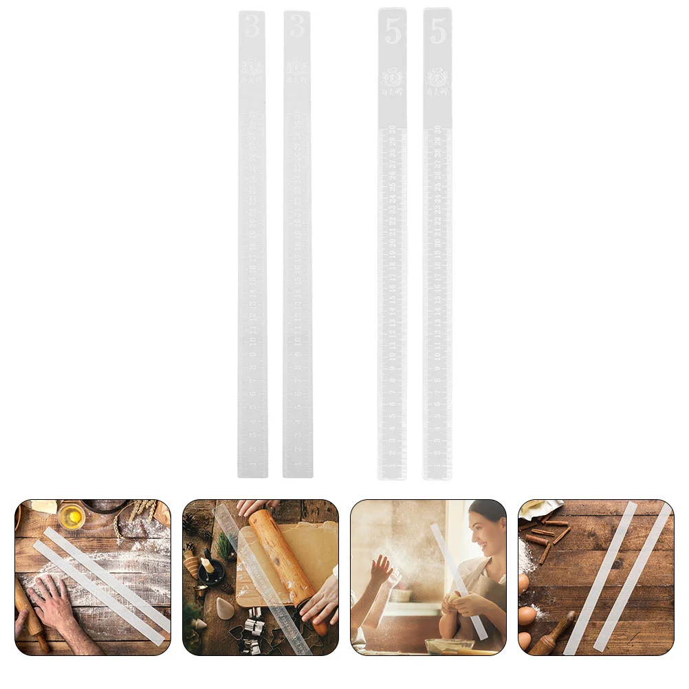 2 Pairs Biscuit Balance Pizza Rolling Pin Measuring Guides for Dough Thickness Biscuits Pastry Strip Baking Ruler Leveling
2 Pairs Biscuit Balance Pizza Rolling Pin Measuring Guides for Dough Thickness Biscuits Pastry Strip Baking Ruler Leveling