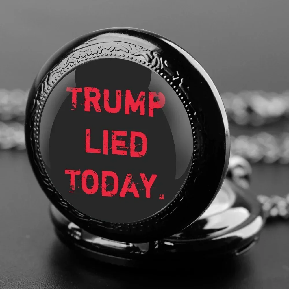 TRUMP Design Glass Dome Quartz Pocket Watch with Chain Fashion Accessory Arabic Necklace Pendant Clock Men Women Fans Gifts
TRUMP Design Glass Dome Quartz Pocket Watch with Chain Fashion Accessory Arabic Necklace Pendant Clock Men Women Fans Gifts