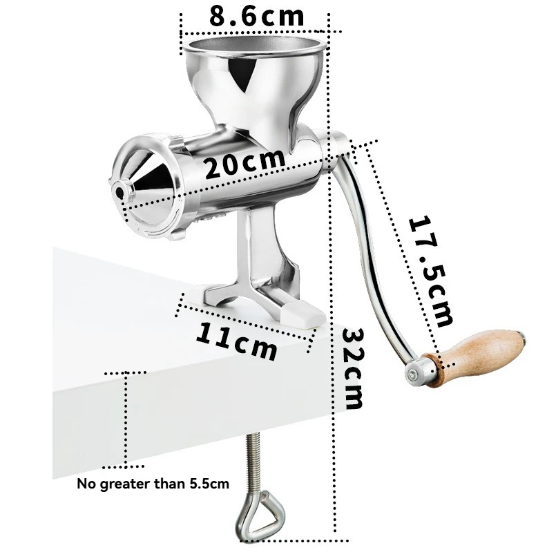 Cross-border 304 Stainless Steel Manual Wheatgrass Juicer Vegetable Wheat Seedlings Ginger Pomegranate Household Hand Juicer
Cross-border 304 Stainless Steel Manual Wheatgrass Juicer Vegetable Wheat Seedlings Ginger Pomegranate Household Hand Juicer