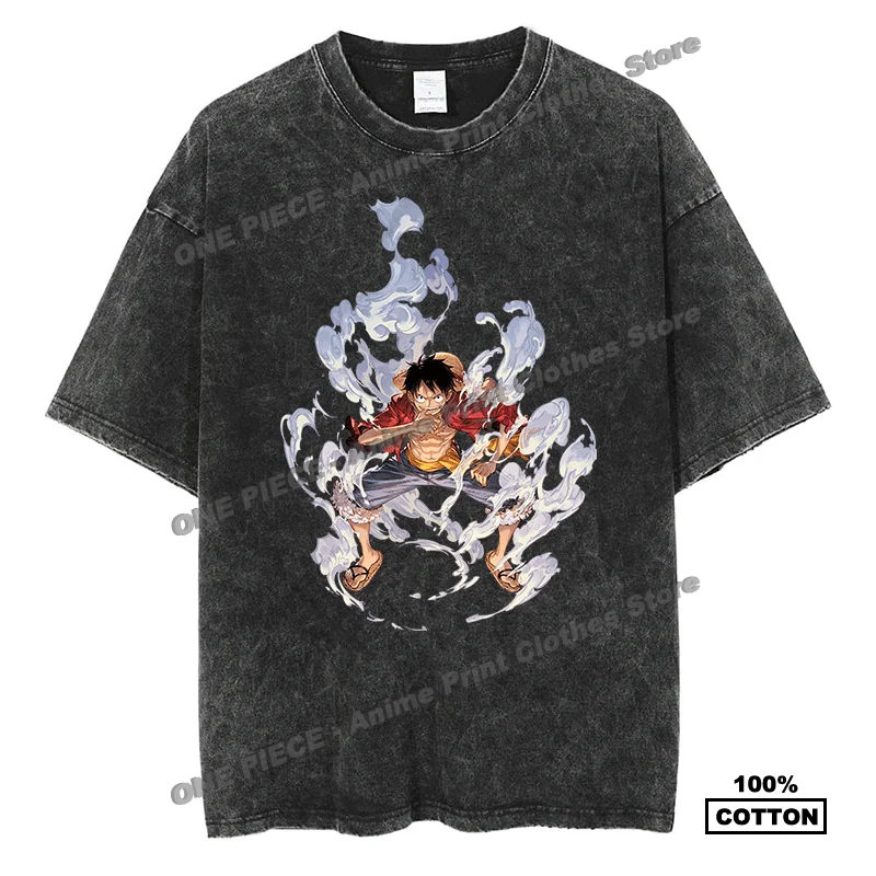 Anime One Piece - Luffy Print T Shirt Harajuku Fashion Men Women Casual Short Sleeve Quality Cotton Vintage Oversized Loose Tees
Anime One Piece - Luffy Print T Shirt Harajuku Fashion Men Women Casual Short Sleeve Quality Cotton Vintage Oversized Loose Tees