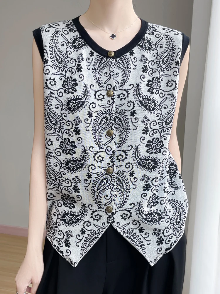 New Summer Sleeveless Lyocell O-Neck T-Shirt Cardigan T-Shirt Women's High Grade T-Shirt Fashion Comfortable Leisure T-Shirt Top
New Summer Sleeveless Lyocell O-Neck T-Shirt Cardigan T-Shirt Women's High Grade T-Shirt Fashion Comfortable Leisure T-Shirt Top