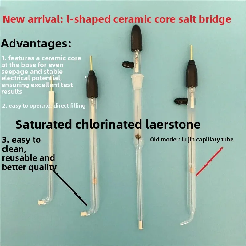 Luggin Capillary Electrochemistry L-type Ceramic Core Salt Bridge L Type Luggin-Haber Capillary for Reference Electrode
Luggin Capillary Electrochemistry L-type Ceramic Core Salt Bridge L Type Luggin-Haber Capillary for Reference Electrode