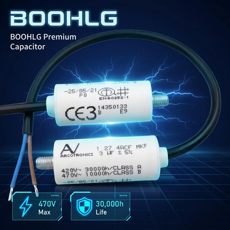 1PCS MKP 3uF 420V ACF 1.27.4 Start-up and Run Capacitor Motor Capacitor
1PCS MKP 3uF 420V ACF 1.27.4 Start-up and Run Capacitor Motor Capacitor