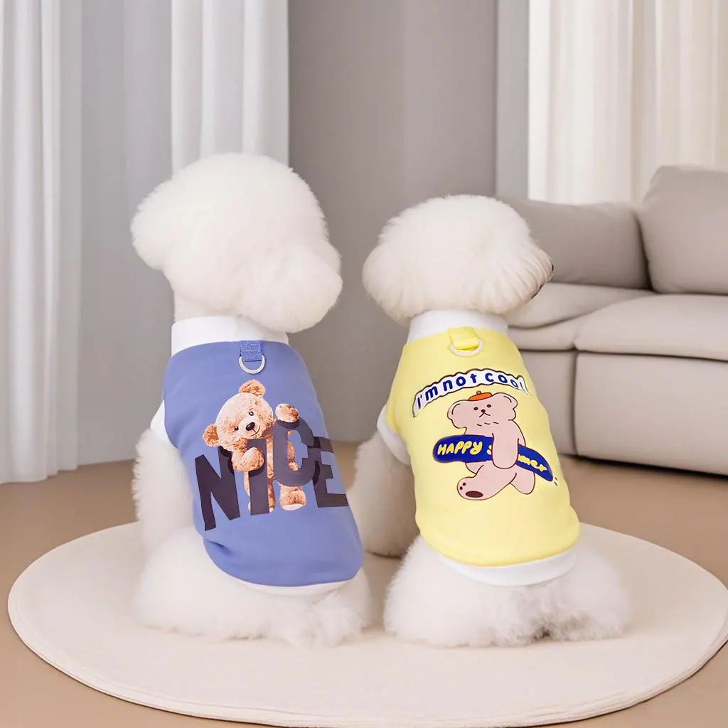 Pet Dog Clothing Pet Clothing Spring/Summer Bear Teddy Pet Tank Top Strap 24 Waffle Print T-shirt
Pet Dog Clothing Pet Clothing Spring/Summer Bear Teddy Pet Tank Top Strap 24 Waffle Print T-shirt