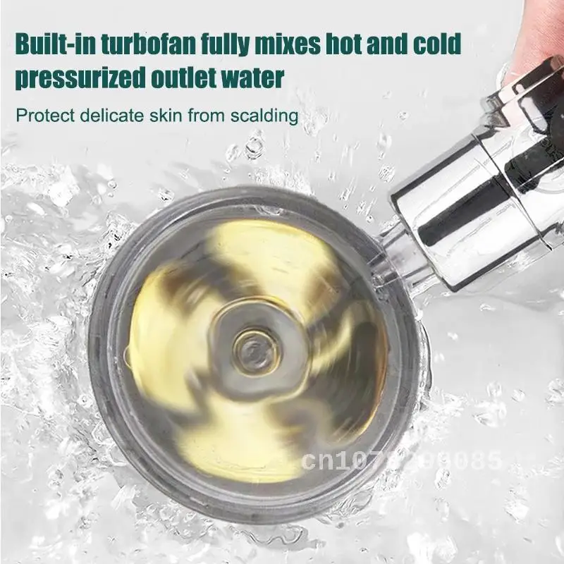 Shower Head Water Saving Flow, 360 Degrees Rotating with Small Fan, ABS Rain High Pressure Spray Nozzle, Bathroom Accessories, N
Shower Head Water Saving Flow, 360 Degrees Rotating with Small Fan, ABS Rain High Pressure Spray Nozzle, Bathroom Accessories, N