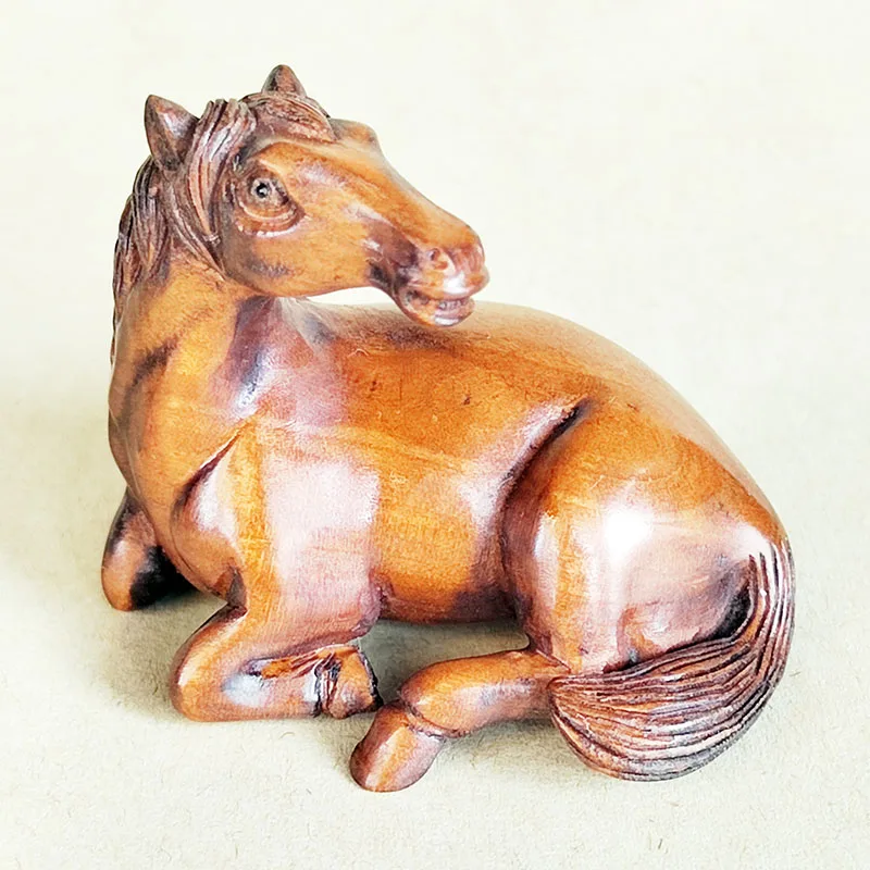 Y8269 - 2 " Hand Carved Boxwood Netsuke Carving Figurine - Zodiac Horse
Y8269 - 2 " Hand Carved Boxwood Netsuke Carving Figurine - Zodiac Horse