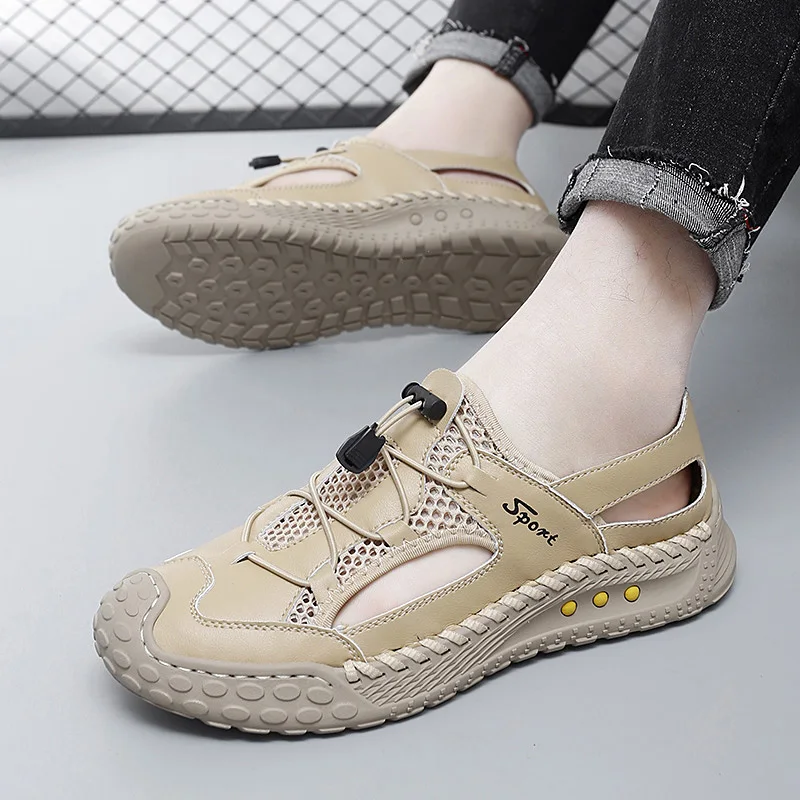 Plus Size 38-46 Summer breathable sandals Comfortable and lightweight design Leisure beach walking Hot selling men's shoes
Plus Size 38-46 Summer breathable sandals Comfortable and lightweight design Leisure beach walking Hot selling men's shoes