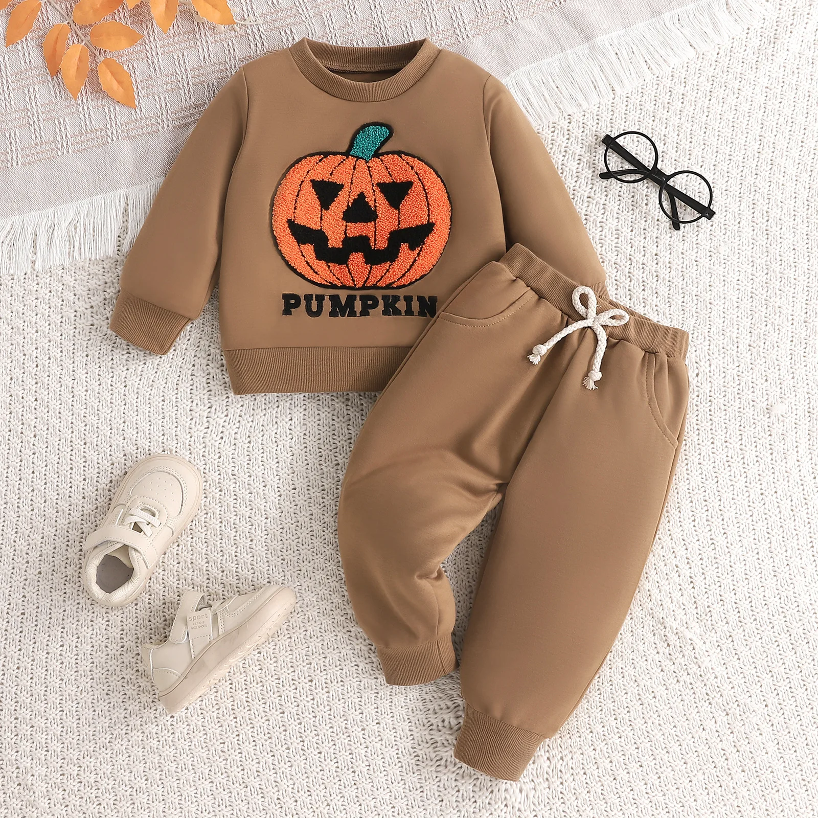 1-3 Years Infant Halloween Pumpkin Ghost Face Winter Boy Girl Cartoon Embroidered Sweatshirt Baby Sets Scary Festive Outfit Warm
1-3 Years Infant Halloween Pumpkin Ghost Face Winter Boy Girl Cartoon Embroidered Sweatshirt Baby Sets Scary Festive Outfit Warm