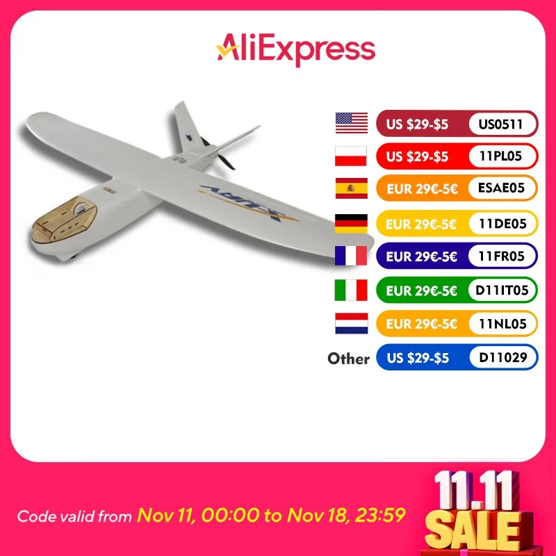 Комплект самолетов X-uav Mini Talon EPO 1300 мм Wingspan V-tail FPV
Комплект самолетов X-uav Mini Talon EPO 1300 мм Wingspan V-tail FPV