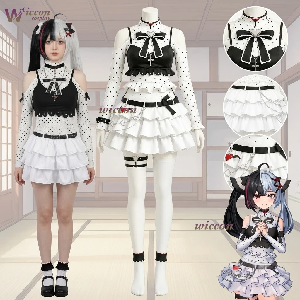 Cos C COS Neverness To Everness Requiem Black And White Nursery Rhyme Lolita Jirai Kei Full Set Costume Game Character Outfit
Cos C COS Neverness To Everness Requiem Black And White Nursery Rhyme Lolita Jirai Kei Full Set Costume Game Character Outfit