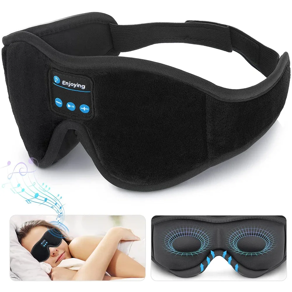 Mask For Sleep Headphones Bluetooth 3D Eye Mask Music Play Sleeping Headphones with Built-in HD Speaker
Mask For Sleep Headphones Bluetooth 3D Eye Mask Music Play Sleeping Headphones with Built-in HD Speaker