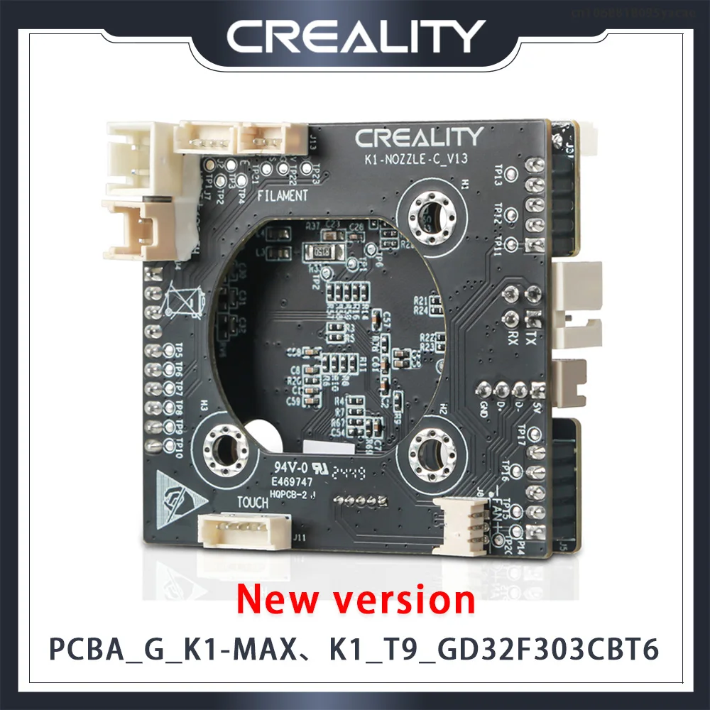 Creality оригинальная плата адаптера PCBA_G_K1-MAX/K1_T9_GD32F303CBT6 NOZZLE-C-V13, новая версия, набор, замена деталей 3D-принтера
Creality оригинальная плата адаптера PCBA_G_K1-MAX/K1_T9_GD32F303CBT6 NOZZLE-C-V13, новая версия, набор, замена деталей 3D-принтера