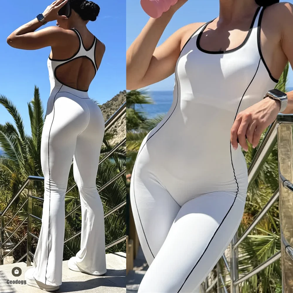Pad Gym Women Jumpsuit Bell-bottoms Training Yoga Set Sportswear Women Sports Jumpsuit Fitness Rompers Workout Bodysuits XP316
Pad Gym Women Jumpsuit Bell-bottoms Training Yoga Set Sportswear Women Sports Jumpsuit Fitness Rompers Workout Bodysuits XP316