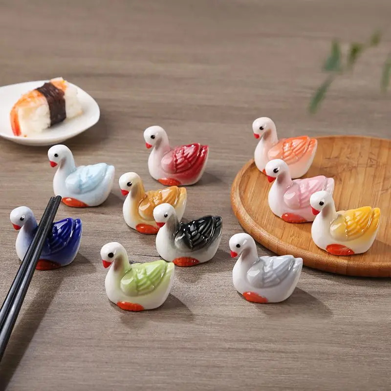Ceramic Cute Duck Chopstick Stand, Little Swan Ornament, Household Chopstick Holder
Ceramic Cute Duck Chopstick Stand, Little Swan Ornament, Household Chopstick Holder