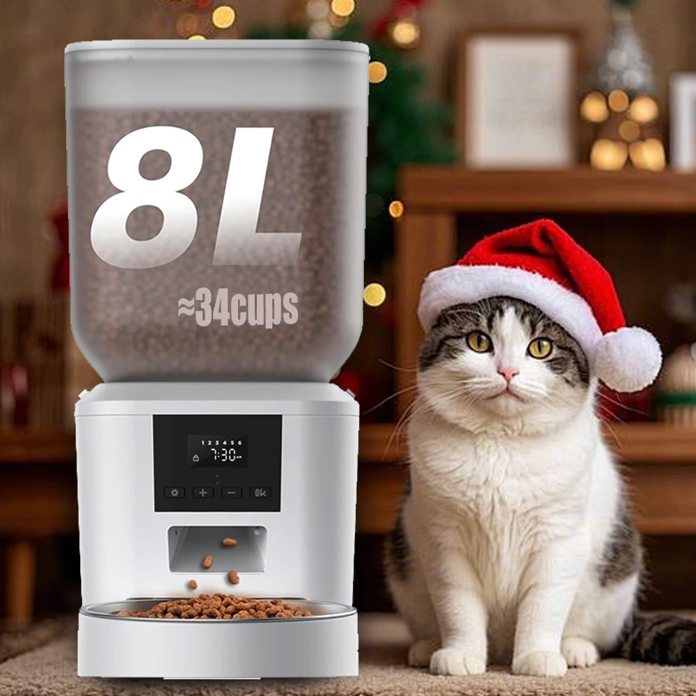 270.51oz Automatic Dog Feeder with Key Control Furpipi Manufacture User-Friendly Time Setting Food Feeder Dispenser for Dog Cat
270.51oz Automatic Dog Feeder with Key Control Furpipi Manufacture User-Friendly Time Setting Food Feeder Dispenser for Dog Cat