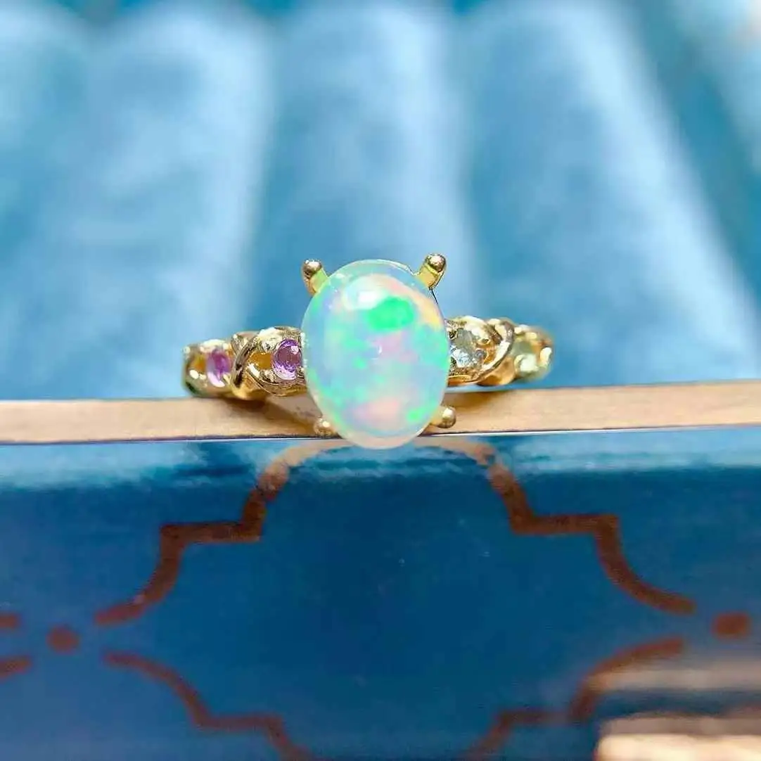 High QualityNew Coming Opal Ring Natural Real Opal 925 Sterling Silver Delicate Women Wedding ring Fine Jewelry
High QualityNew Coming Opal Ring Natural Real Opal 925 Sterling Silver Delicate Women Wedding ring Fine Jewelry