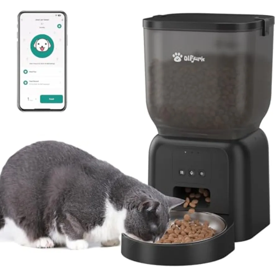 Remote Controlled Automatic Dog and Cat Feeder APP Controlled with Freshness Preservation Timed Cat Feeder with Stainless Steel
Remote Controlled Automatic Dog and Cat Feeder APP Controlled with Freshness Preservation Timed Cat Feeder with Stainless Steel